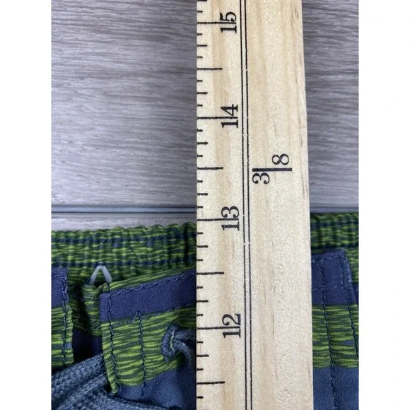 Prana Men's Drawstring Swim Surf Board Shorts Blue Green Size 32 - Picture 8 of 9